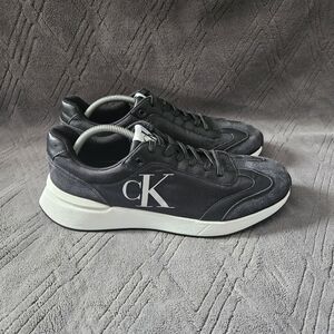Calvin Klein Shoes Mens Sz 13 Black Casual Athletic Tennis Sneakers.